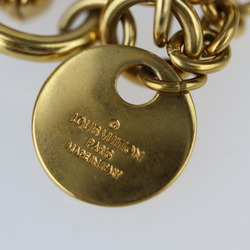 LOUIS VUITTON Louis Vuitton Bag Charm LV Circle Keychain M68000 Metal Gold Key Ring