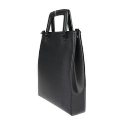 LOUIS VUITTON Louis Vuitton Sac Plat Fold Shoulder Bag Handbag M58497 Epi Leather Black Tote