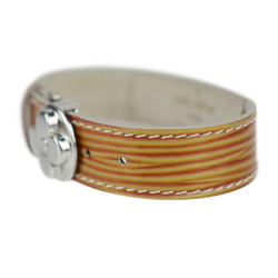 LOUIS VUITTON Louis Vuitton Good Luck Bracelet Cyber Epi M99084 Patent Leather Gold Orange