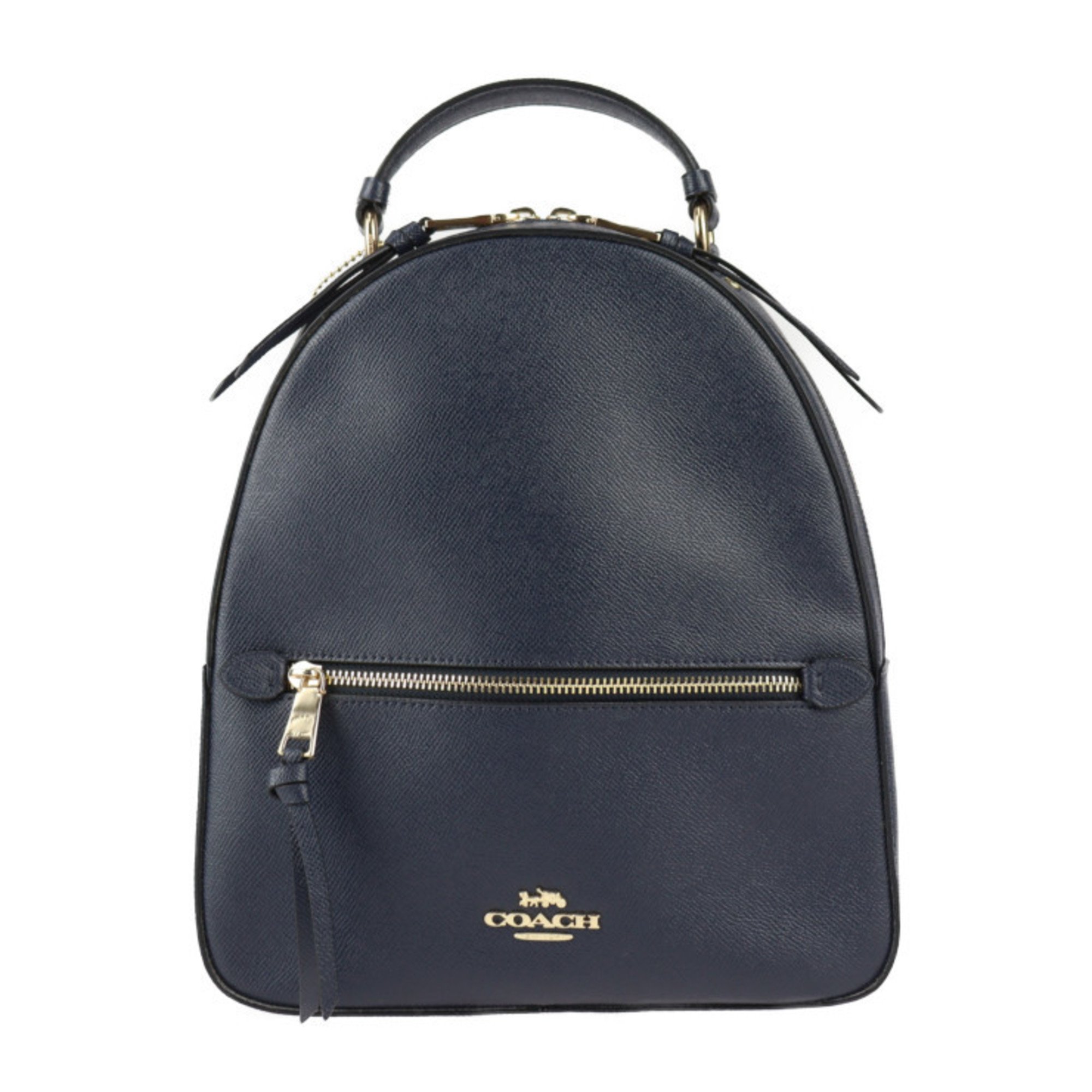 COACH Backpack Daypack F76624 Leather Dark Navy