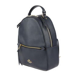 COACH Backpack Daypack F76624 Leather Dark Navy