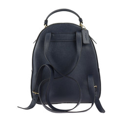 COACH Backpack Daypack F76624 Leather Dark Navy