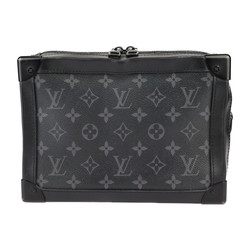 LOUIS VUITTON Louis Vuitton Soft Trunk Shoulder Bag M44730 Monogram Eclipse Leather Black