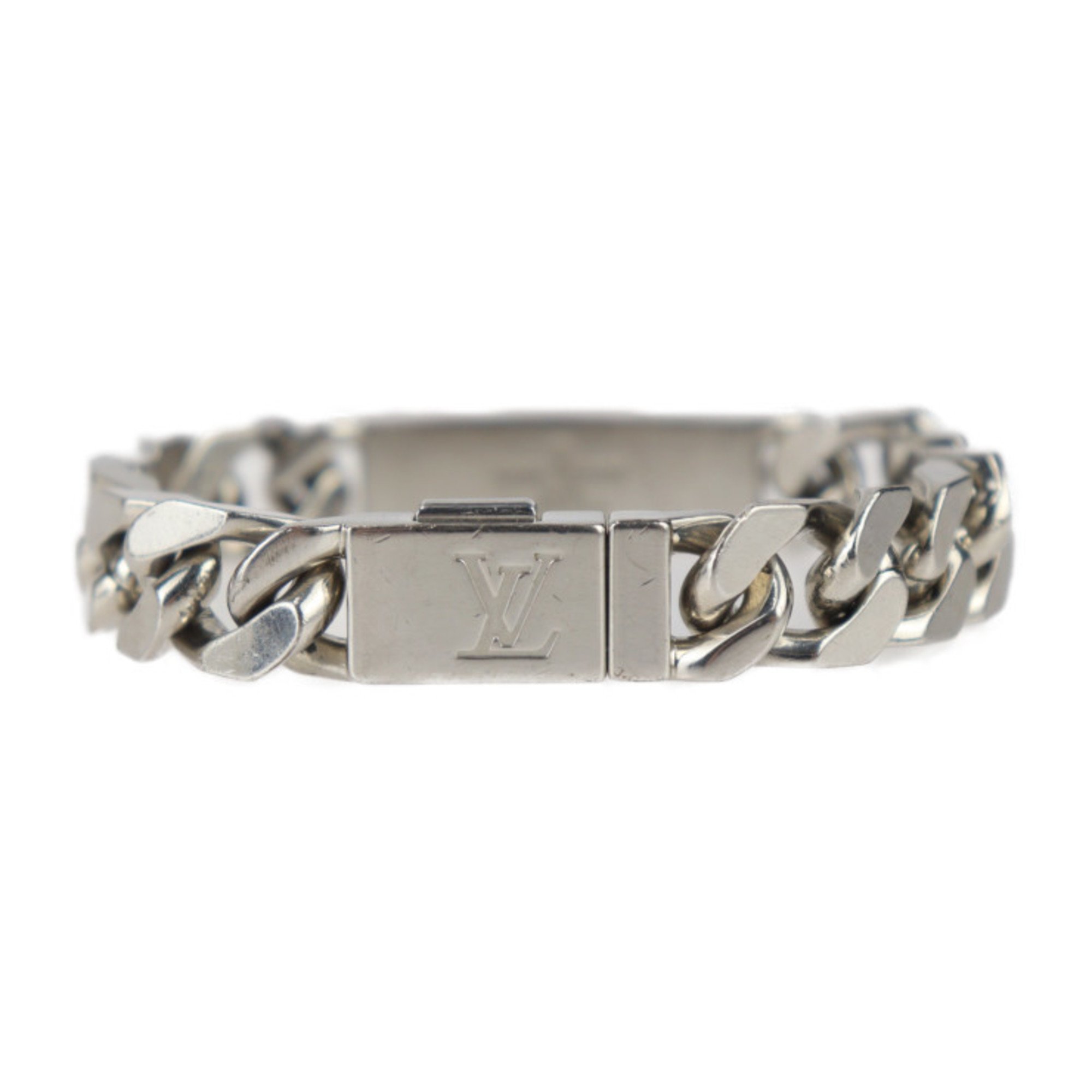 LOUIS VUITTON Louis Vuitton Chain Bracelet Monogram M00269 Metal Silver