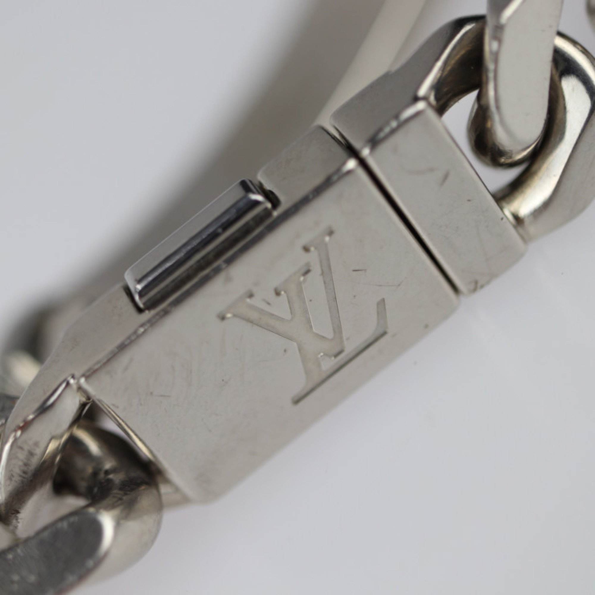 LOUIS VUITTON Louis Vuitton Chain Bracelet Monogram M00269 Metal Silver