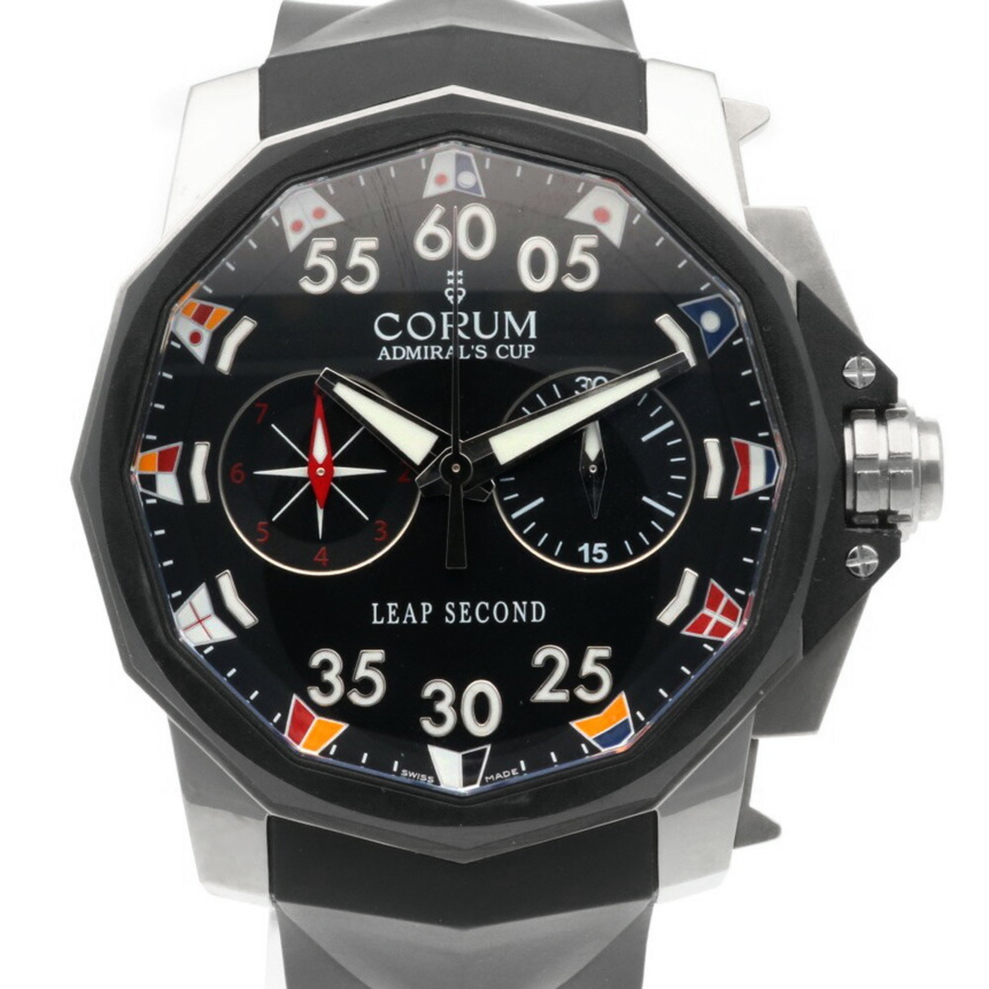 Corum Admiral's Cup Leap Seconds Watch Titanium 01.0034 Automatic Men's CORUM Manufacturer's Finished RWA01000000004832