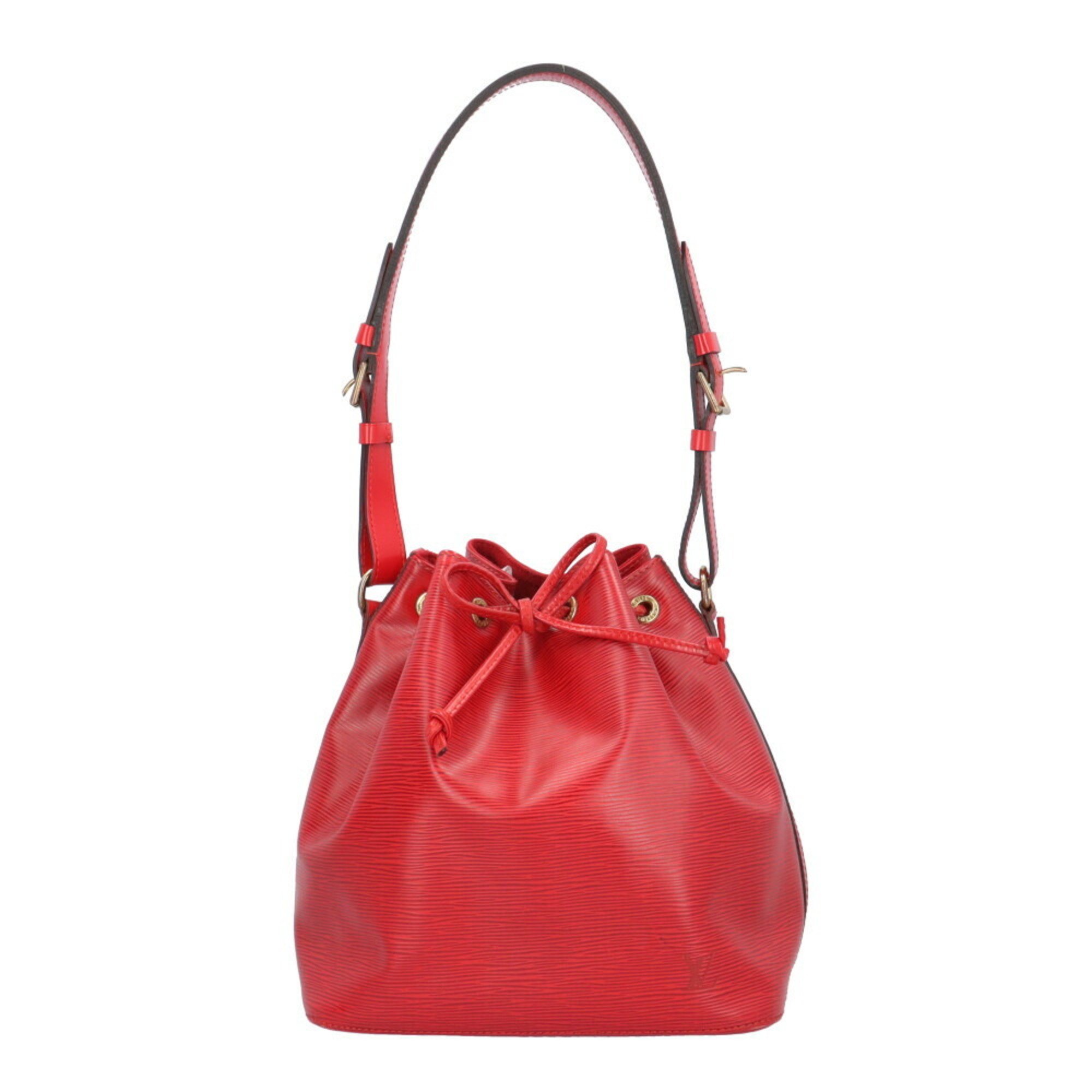 Louis Vuitton Petit Noe Epi Shoulder Bag Leather M44107 Red Women's LOUIS VUITTON