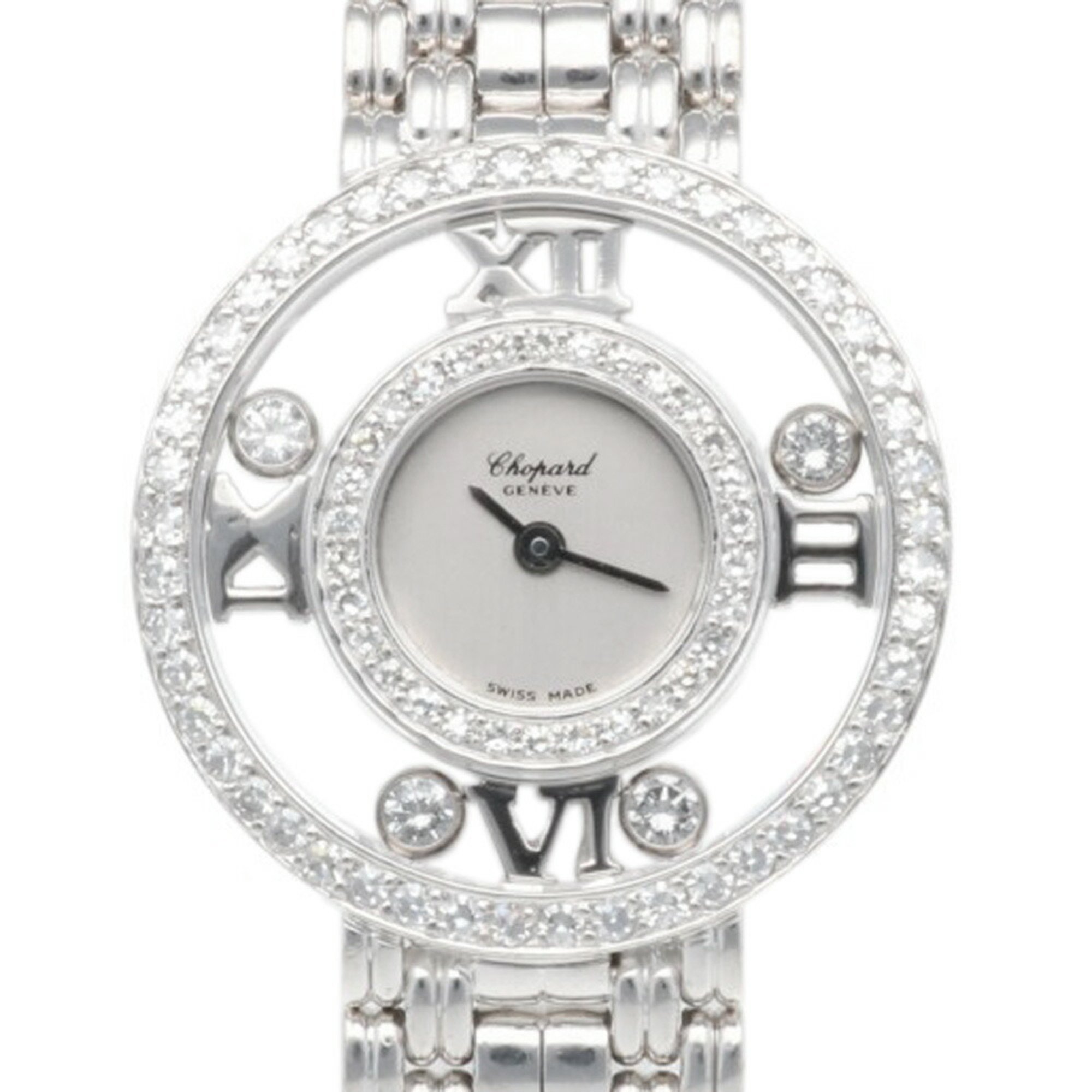 Chopard Happy Diamonds Watch 18K 4097 Quartz Ladies Defective product Non-waterproof Diamond bezel Moving diamonds Manufacturer finished RWA01000000005251