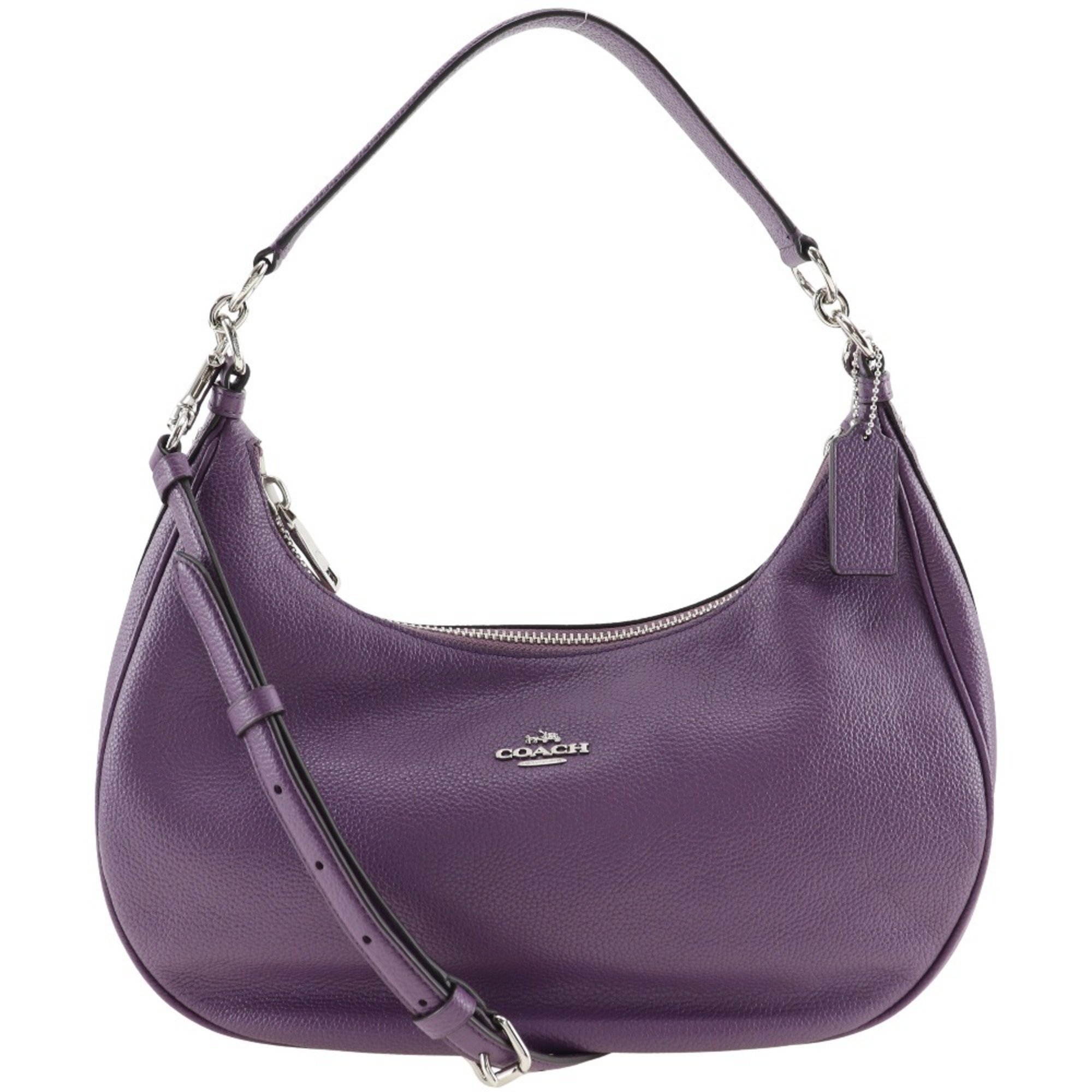 Coach COACH Shoulder Bag F38250 Leather Purple 2way A5 One Belt Women's S