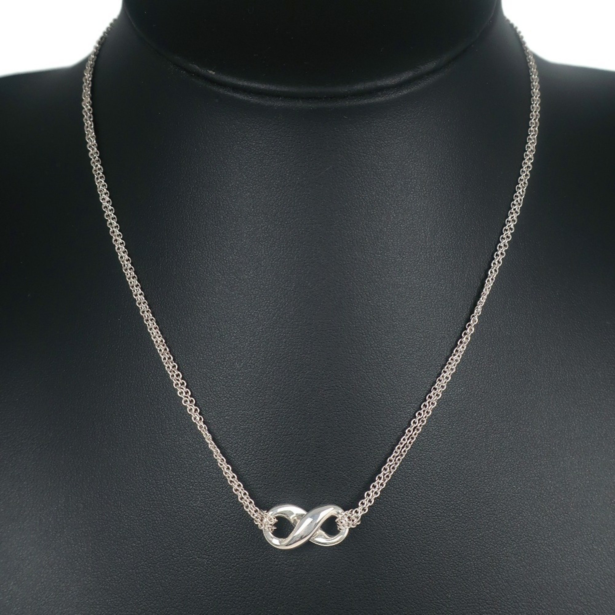 Tiffany TIFFANY&Co. Infinity Necklace Silver 925 Approx. 6.6g Women's