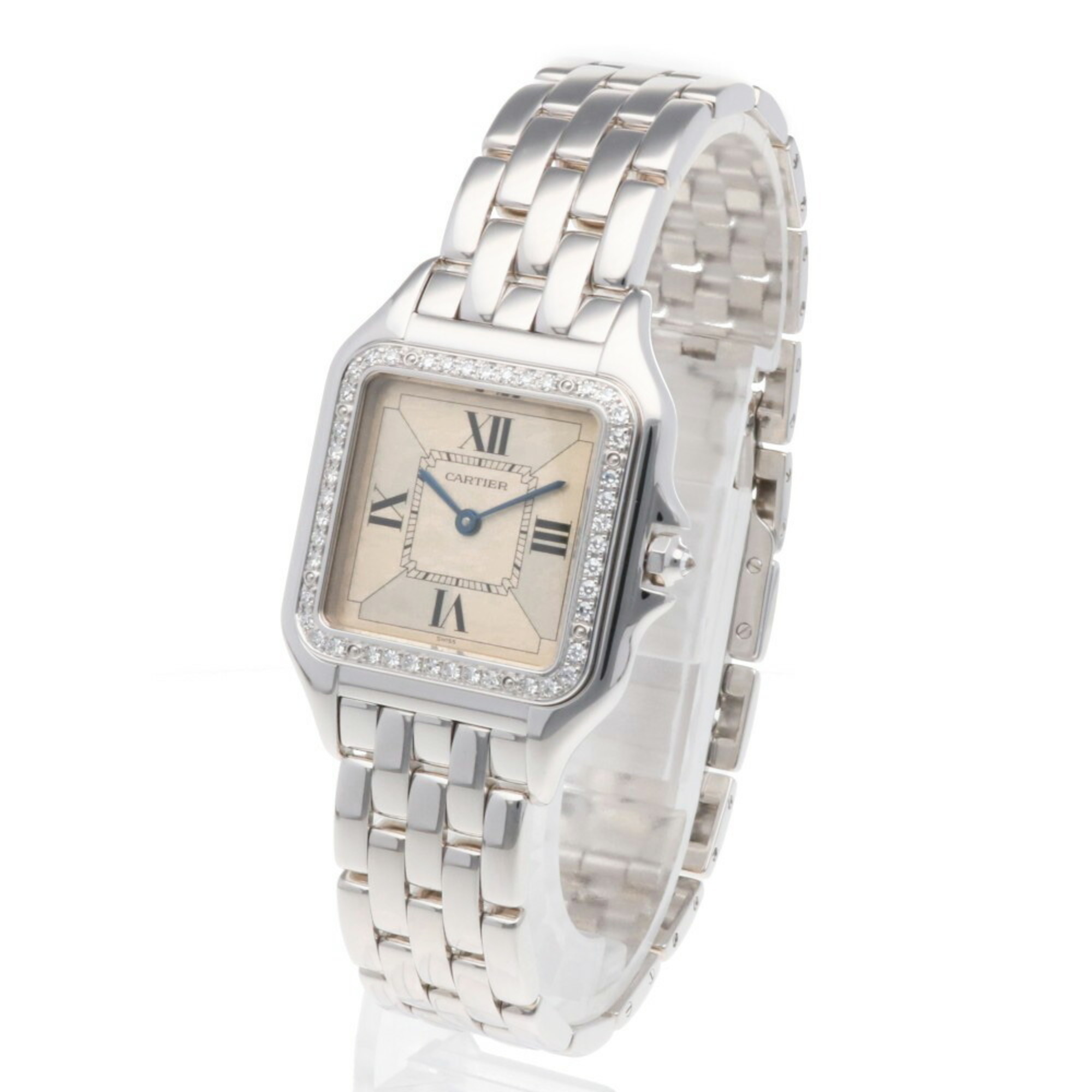 Cartier Panthere SM Watch, 18K Quartz, Ladies, CARTIER Diamond Bezel RWA01650000003939