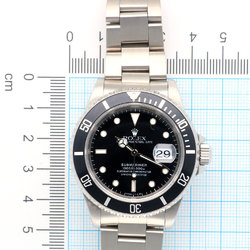 Rolex Submariner Oyster Perpetual Watch Stainless Steel 16610 Automatic Men's ROLEX U-Serial 1997 Model Overhauled RWA01040000006263