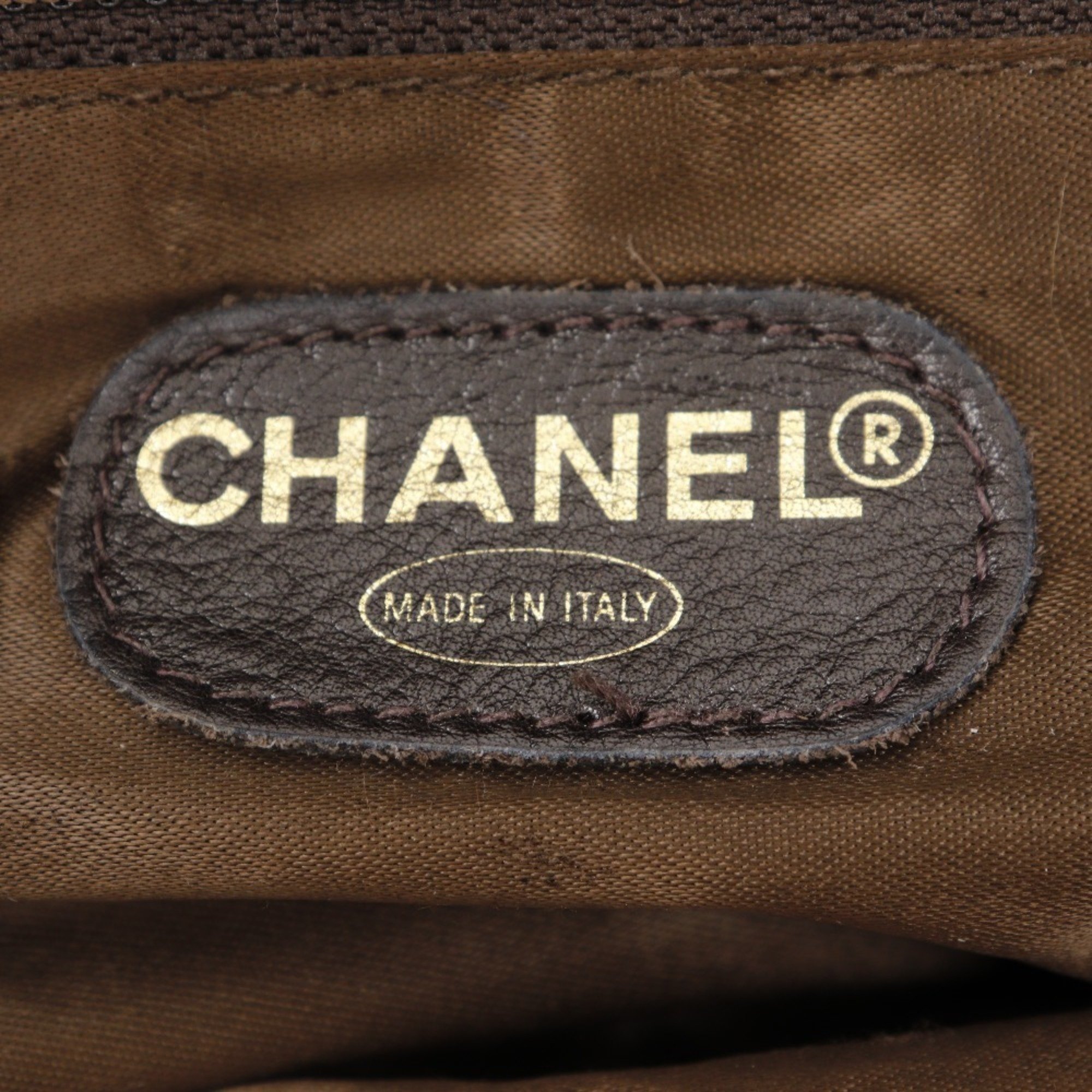 Chanel CHANEL Matelasse Backpack/Daypack Coco Mark Suede x Gold Plated Brown A5 Turn Lock Women's