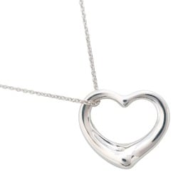 Tiffany TIFFANY&Co. Heart Medium Necklace Elsa Peretti Silver 925 Approx. 10.2g Open Women's