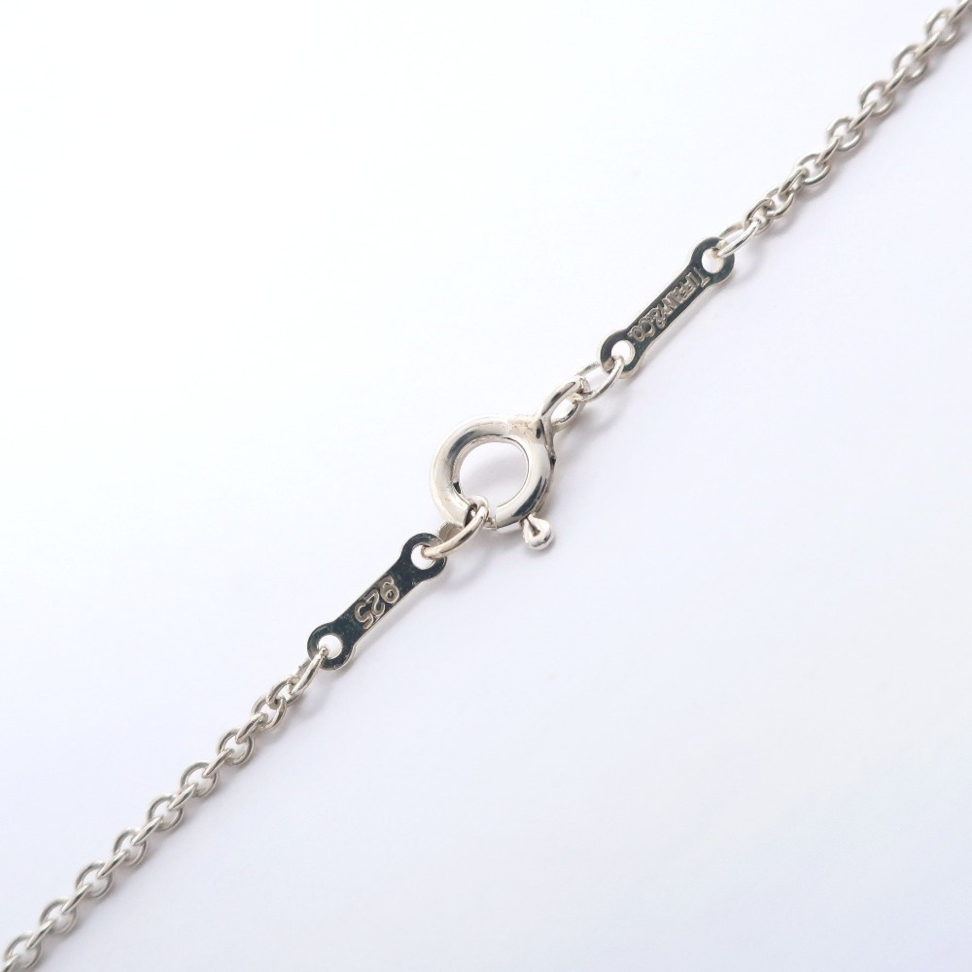 Tiffany TIFFANY&Co. Heart Medium Necklace Elsa Peretti Silver 925 Approx. 10.2g Open Women's