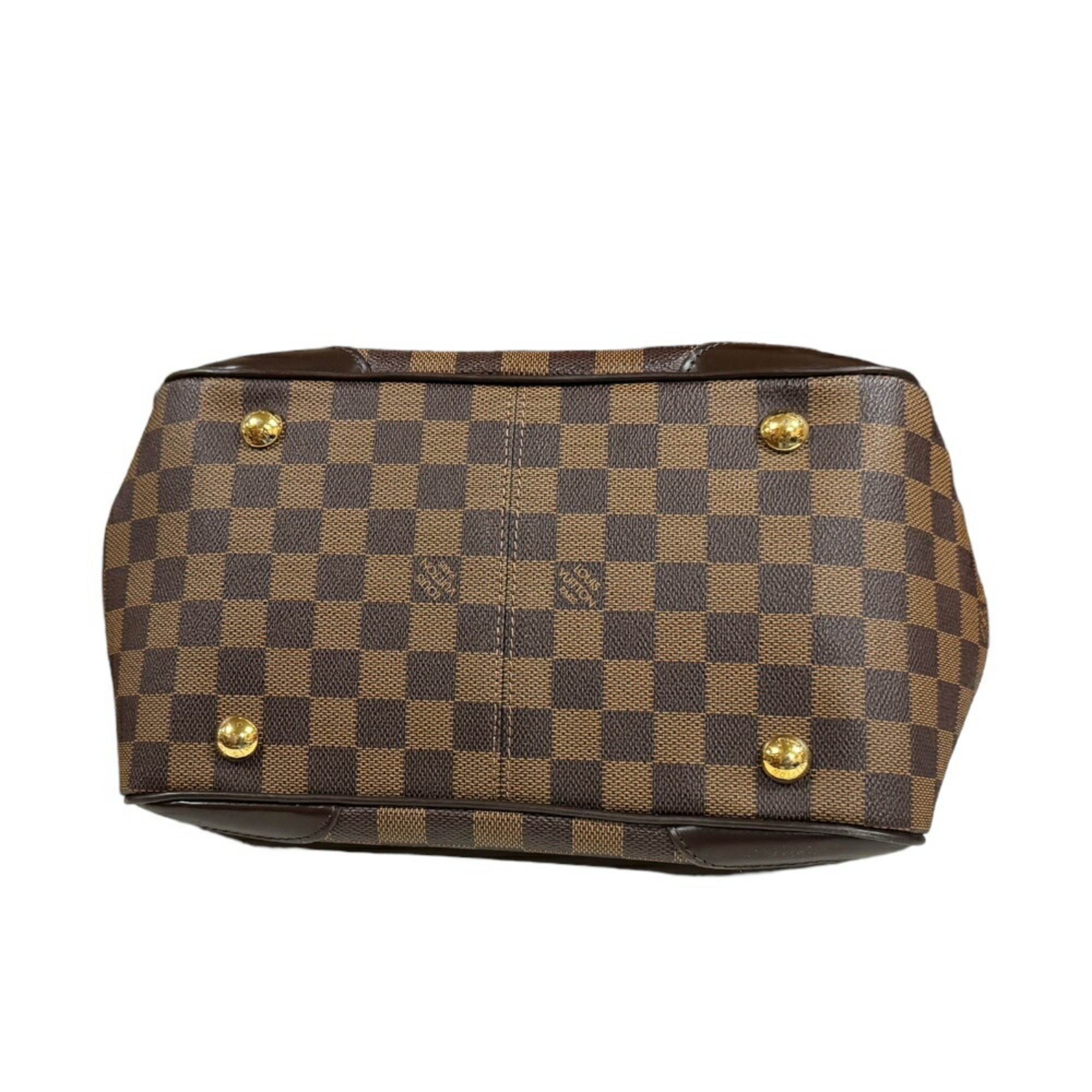 Louis Vuitton Verona PM Damier Handbag Canvas N41117 Brown Women's LOUIS VUITTON