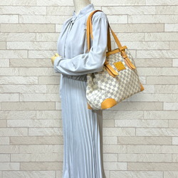 Louis Vuitton Hampstead MM Damier Azur Tote Bag Canvas N51206 White Women's LOUIS VUITTON