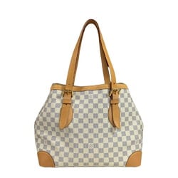 Louis Vuitton Hampstead MM Damier Azur Tote Bag Canvas N51206 White Women's LOUIS VUITTON