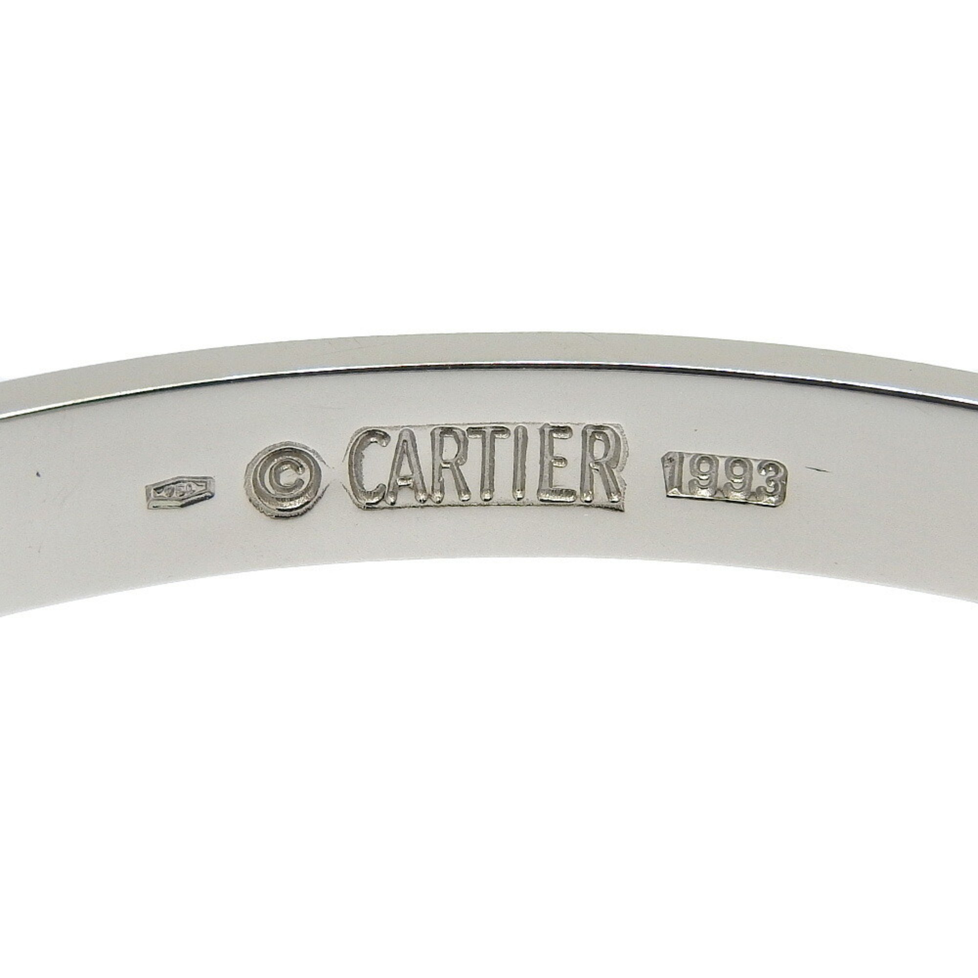 Cartier Love Breath Bracelet K18 White Gold Approx. 33.8g breath for women