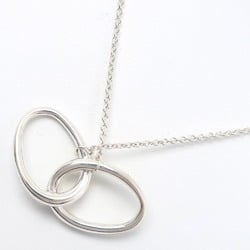 Tiffany TIFFANY&Co. Double Loop Necklace Elsa Peretti Silver 925 Approx. 8.2g loop Ladies