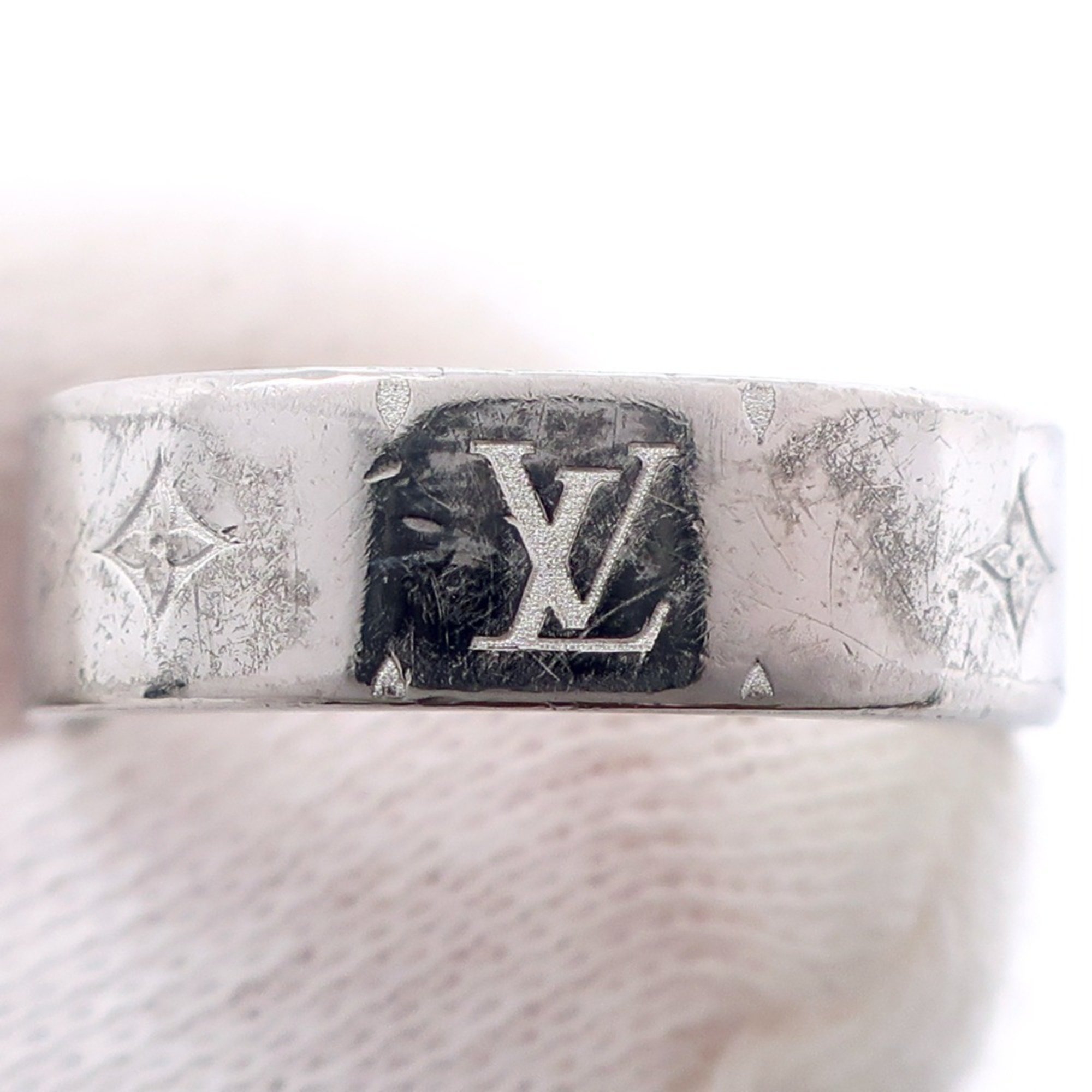 Louis Vuitton LOUIS VUITTON Nanogram size 16 ring M00218 2016 LE0136 Approx. 5.7g Unisex