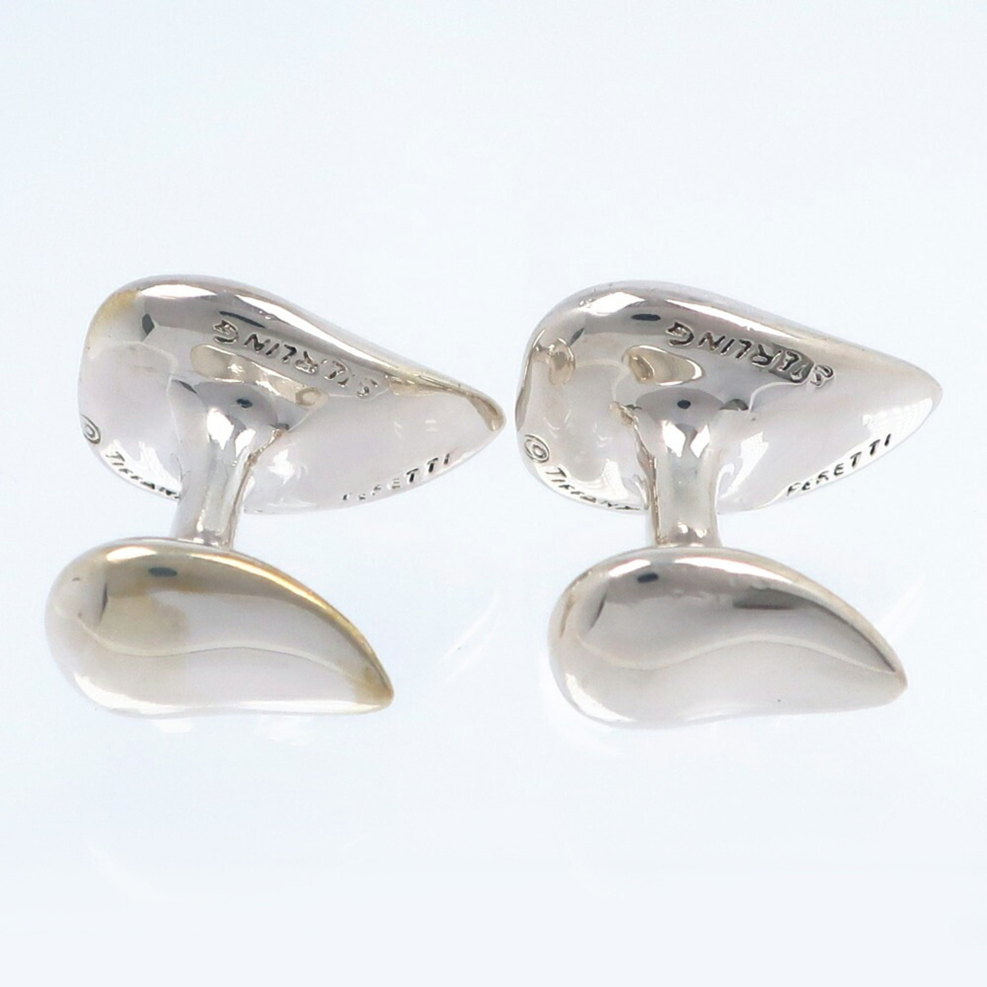 Tiffany TIFFANY&Co. Teardrop Cufflinks Elsa Peretti Silver 925 Men's