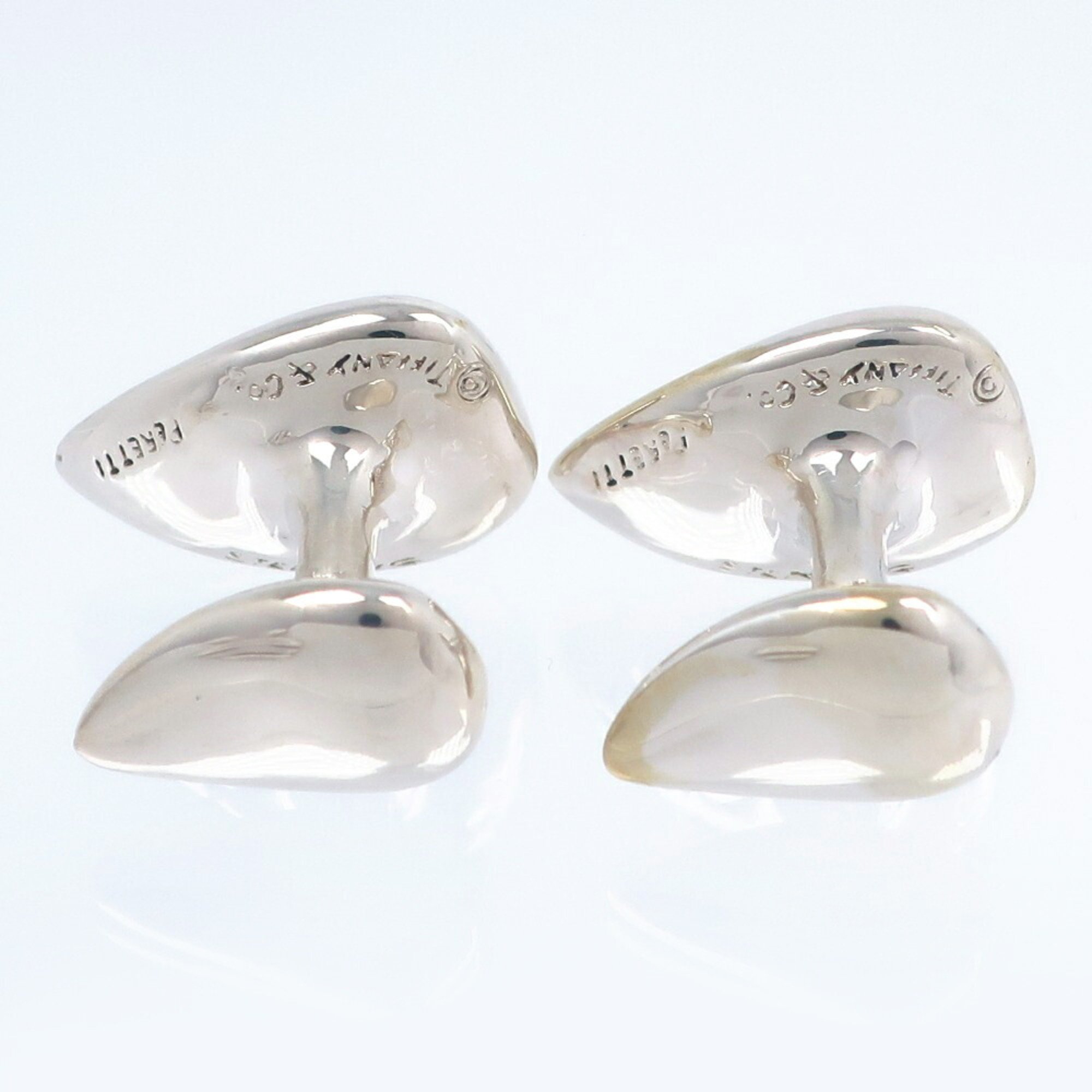 Tiffany TIFFANY&Co. Teardrop Cufflinks Elsa Peretti Silver 925 Men's