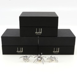 Dunhill 3-piece set tie pin horse spider devil silver Three-piece Men's