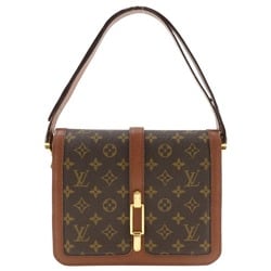 Louis Vuitton LOUIS VUITTON Ronpoan Shoulder Bag M51412 Monogram Canvas Brown A5 Flap Women's