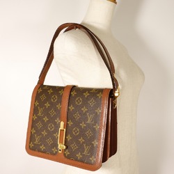 Louis Vuitton LOUIS VUITTON Ronpoan Shoulder Bag M51412 Monogram Canvas Brown A5 Flap Women's