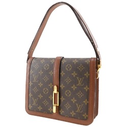 Louis Vuitton LOUIS VUITTON Ronpoan Shoulder Bag M51412 Monogram Canvas Brown A5 Flap Women's