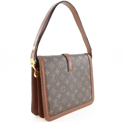 Louis Vuitton LOUIS VUITTON Ronpoan Shoulder Bag M51412 Monogram Canvas Brown A5 Flap Women's