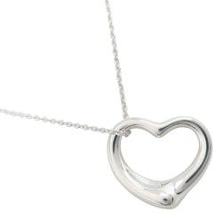 Tiffany TIFFANY&Co. Heart Medium Necklace Elsa Peretti Silver 925 Approx. 9.8g Open Women's