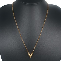 Louis Vuitton Essential V Necklace M61083 Gold Plated 2021 LE0261 Approx. 9.1g Unisex Rank