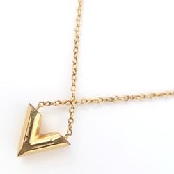 Louis Vuitton Essential V Necklace M61083 Gold Plated 2021 LE0261 Approx. 9.1g Unisex Rank