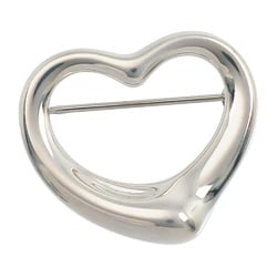 Tiffany TIFFANY&Co. Heart Brooch Elsa Peretti Silver 925 Approx. 8.0g Open heart Ladies