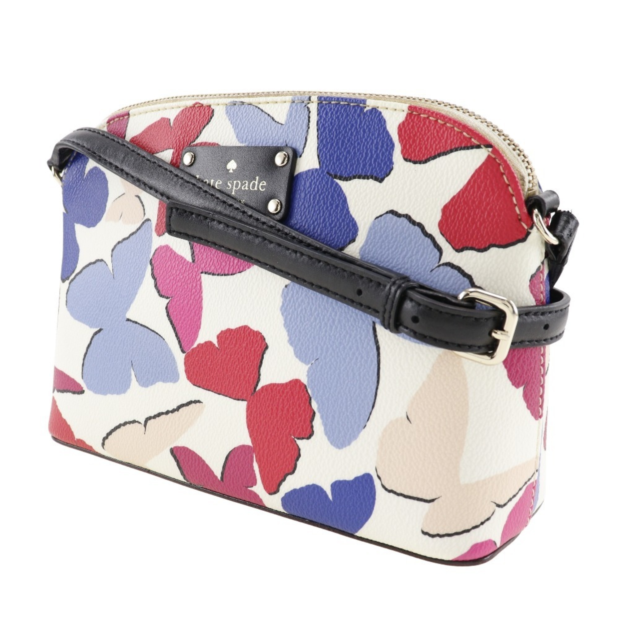 Kate Spade Butterfly Shoulder Bag PVC x Leather White/Multicolor butterfly Women's