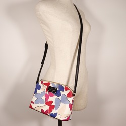 Kate Spade Butterfly Shoulder Bag PVC x Leather White/Multicolor butterfly Women's