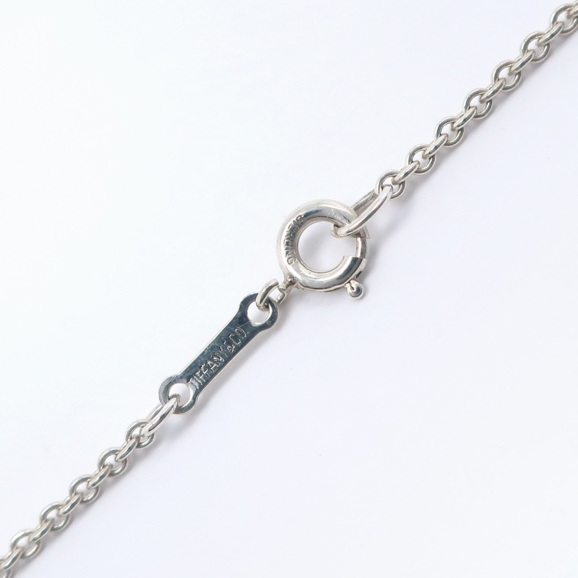 Tiffany TIFFANY&Co. Heart Large Necklace Elsa Peretti Silver 925 Approx. 14.2g Open Women's