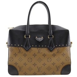 Louis Vuitton LOUIS VUITTON Citymar Handbag x Monogram Reverse 2018 Black/Brown BA0158 A5 Double Women's