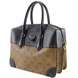 Louis Vuitton LOUIS VUITTON Citymar Handbag x Monogram Reverse 2018 Black/Brown BA0158 A5 Double Women's