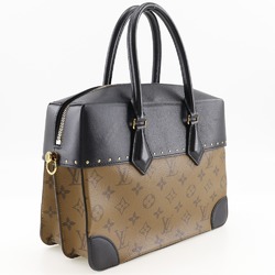 Louis Vuitton LOUIS VUITTON Citymar Handbag x Monogram Reverse 2018 Black/Brown BA0158 A5 Double Women's