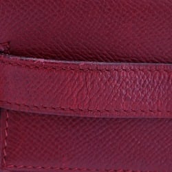 Hermes HERMES Kelly 32 outside sewing handbag Cushvel red 2way A5 belt fasteners Ladies B-rank