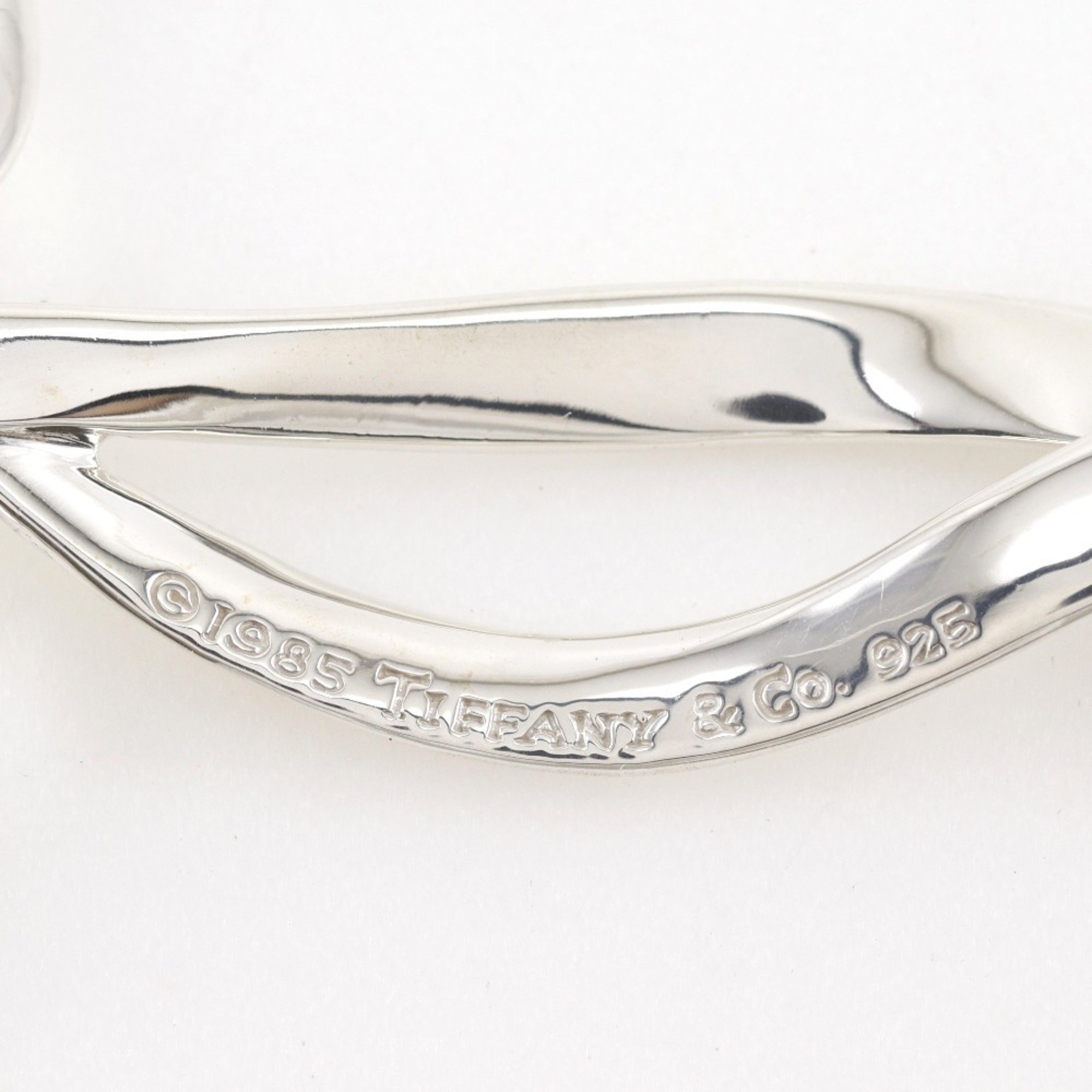 Tiffany TIFFANY&Co. Ribbon Brooch Silver 925 Approx. 15.4g Ladies