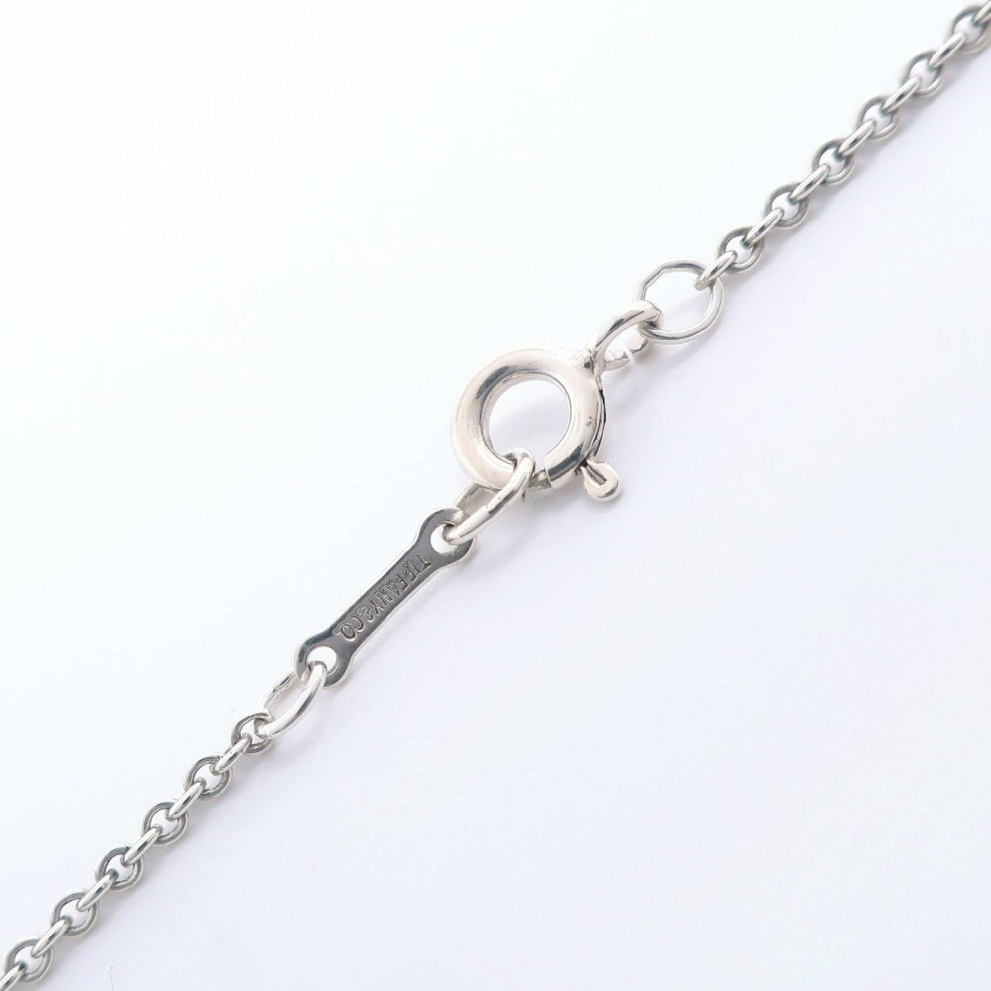 Tiffany TIFFANY&Co. Bean Medium Necklace Elsa Peretti Silver 925 Approx. 10.8g Women's