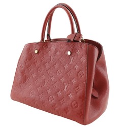 Louis Vuitton LOUIS VUITTON Montaigne MM Handbag Shoulder M41194 Monogram Empreinte Cerise 2014 Red SP3154 2way A5 Women's