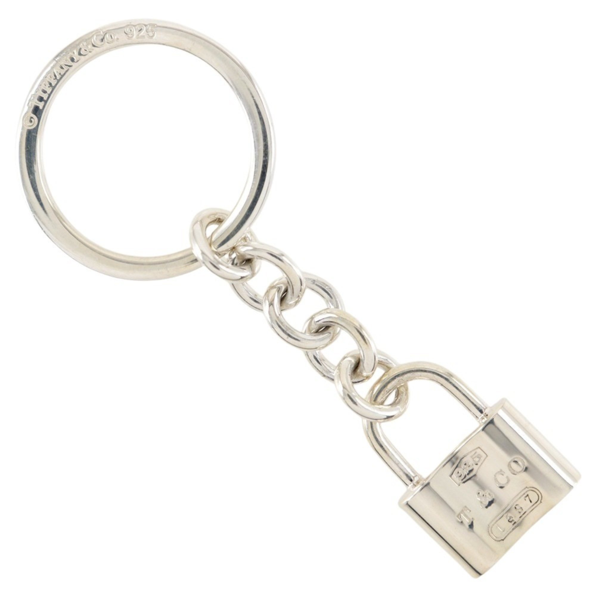 Tiffany TIFFANY&Co. 1837 Keychain Keyring Silver 925 Padlock Unisex