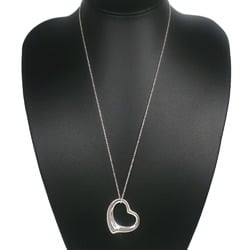 Tiffany TIFFANY&Co. Heart Large Necklace Elsa Peretti Silver 925 Approx. 19.0g Open Women's