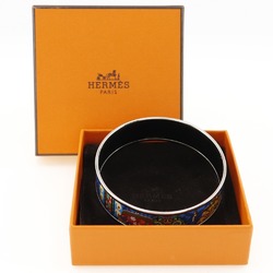 Hermes HERMES Emailed GM Bangle Enamel Silver/Blue Approx. 37.5g EmailGM Women's