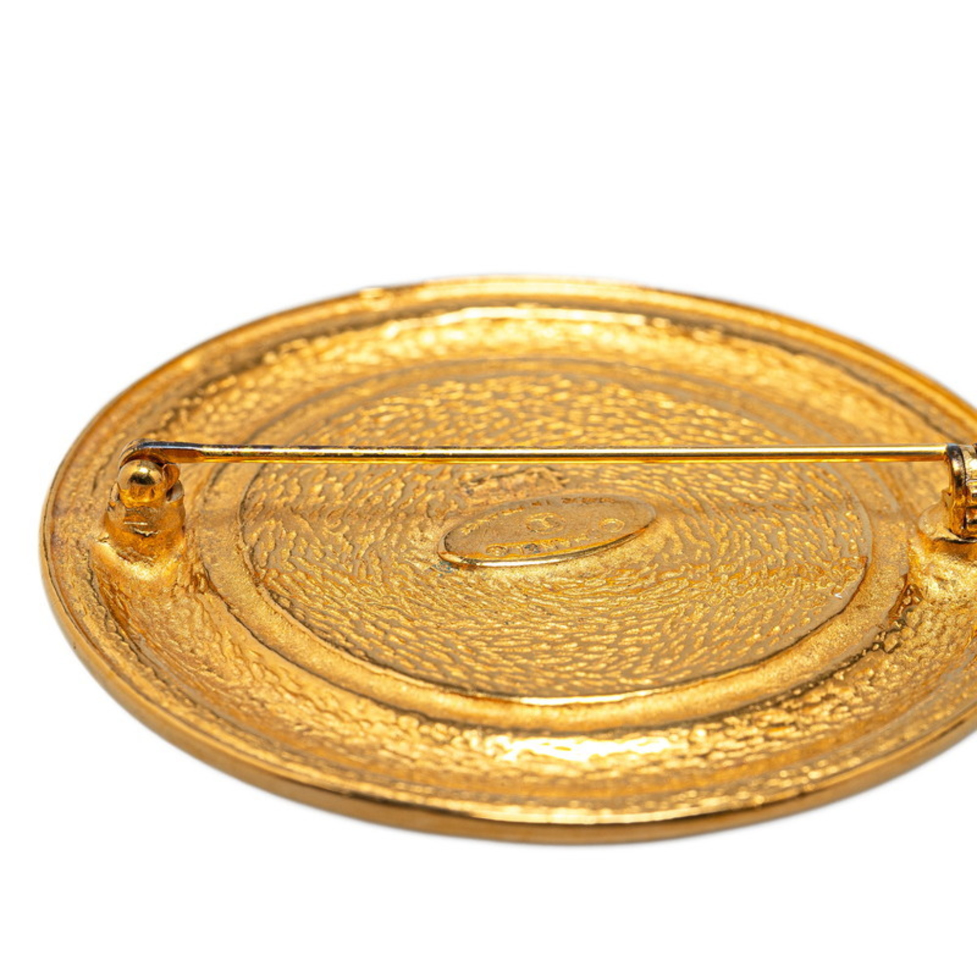 CHANEL 31 RUE CAMBON Brooch Gold Plated Women's